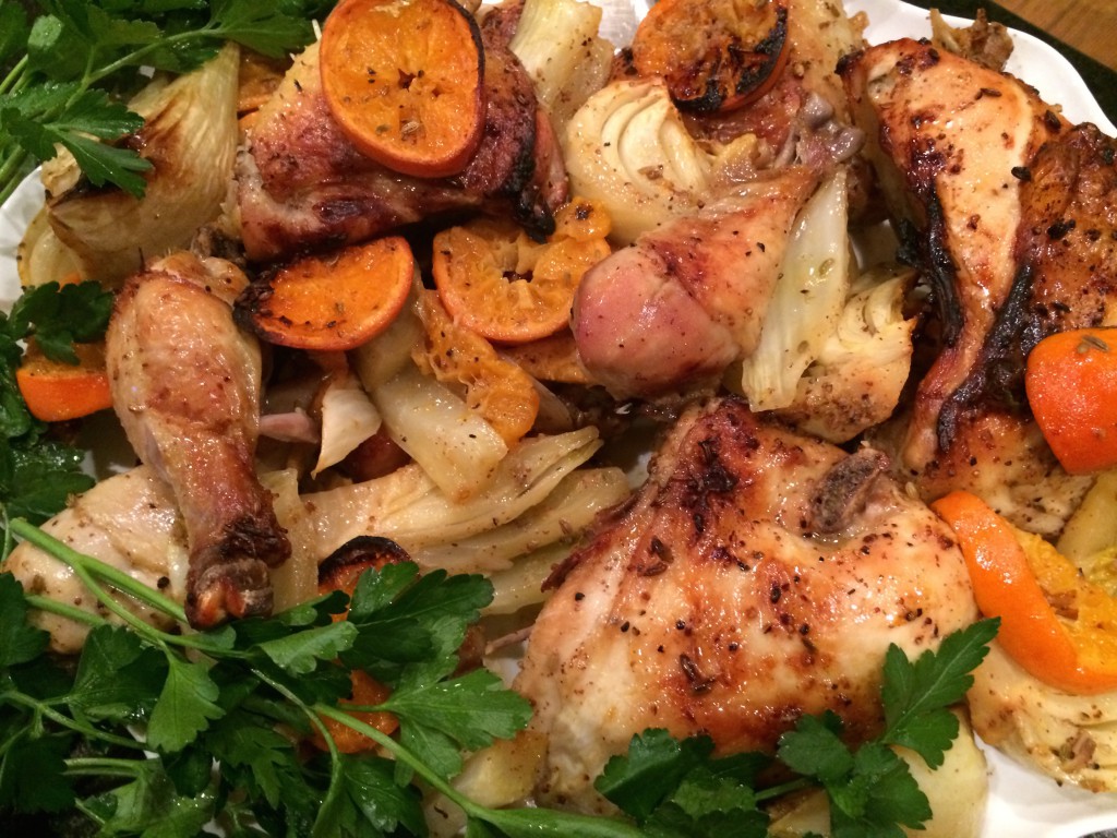 Roasted Chicken with Clementines and Arak - Rabbi Sharon Sobel