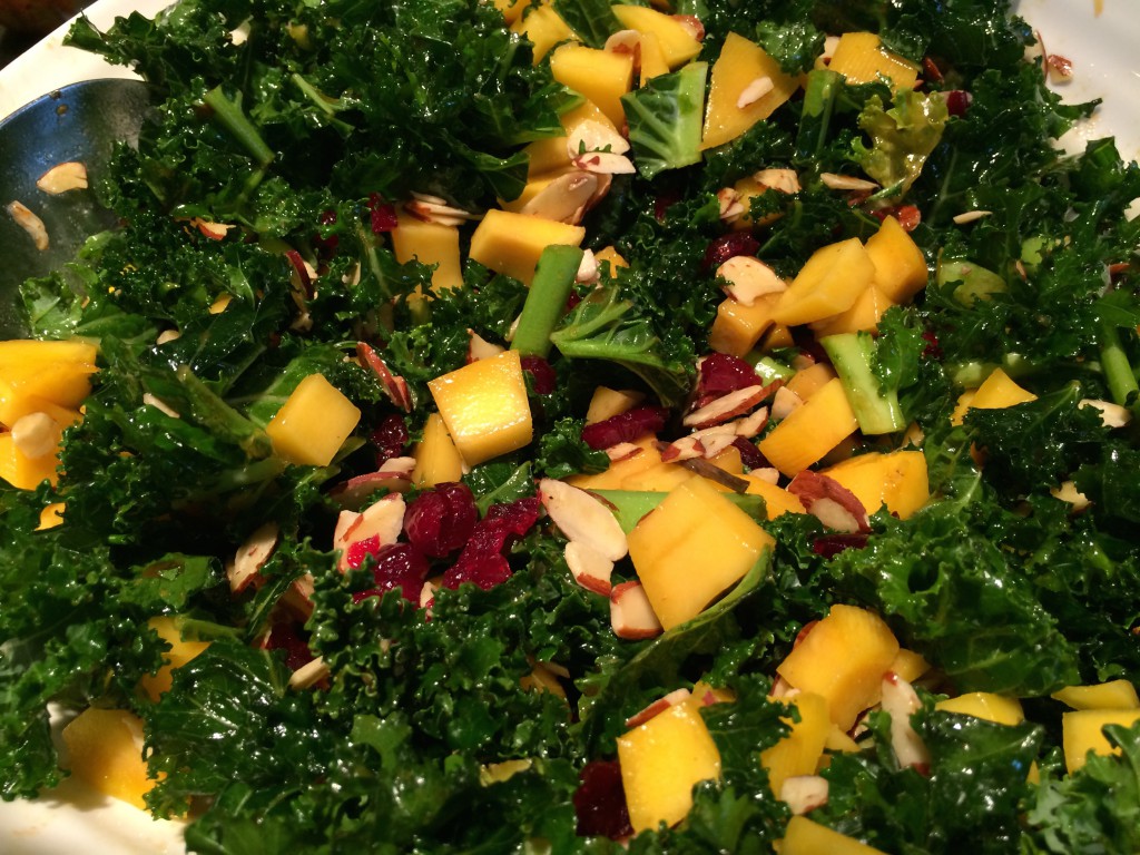 Marinated Kale and Mango Salad - Rabbi Sharon Sobel
